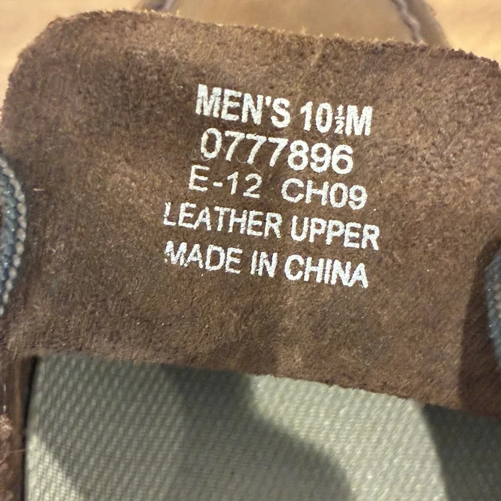 Sperry Top Sider Leeward 2-Eye Boat Shoes Men 10.5M Casual Lace Up Leather Brown